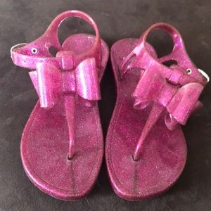 Pink glittery Gymboree jelly sandals size 11\12